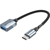 VENTION Cable OTG USB-C Male to USB-A Female 0.15m (Gray) image