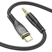 HOCO UPA25 3.5mm to Type-C Transparent Discovery Edition Audio Conversion Cable image