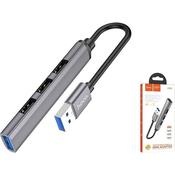 HOCO HB26 4 in 1 Mini Adapter USB-A to USB 3.0 + USB 2.0 * 3 image