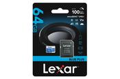 LEXAR 64GB Blue Plus microSDHC UHS image