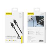 FONENG XS03 2m USB-C to USB-C Metal Head Braided Cable 240W