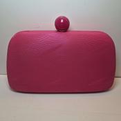 Wave-pattern Shimmer Clutch Fuchsia 22725 image