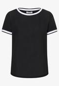Blouse shirt with contrasting trim 0375 - Uk 10/36