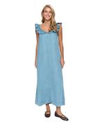Numph - NUELIDA DRESS - Light Blue Denim - Uk 12/38 image