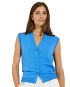 More &amp; More Blue Knitted Vest - Uk 12/38