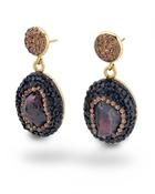 Meghan Magenta Gemstone Earrings image