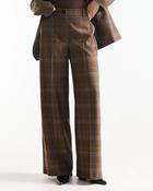 Jansen Amsterdam - Kian Pants – Brown Check Trousers - UK 8 / S / 36 image