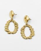Tara Twisted Oval Drop Earrings image