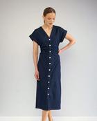 Numph - NUALETTA DRESS - Dark Blue Denim - UK 12 / M / 38 image