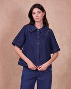 Sylvio Denim Blouse - M -  UK 10/12 image