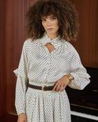 Rhonda Cream Polka Dot Blouse - L/14 image