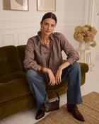 Robyn Striped Bow Blouse - L/14 image