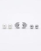Layla Silver Earring Set image