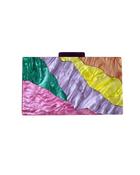 Jade Clutch in fushia/Bottle image