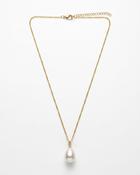 Hadley Pearl Pendant Necklace in Gold image
