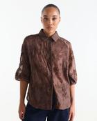 Jansen Amsterdam - Bisa Blouse - Brown - UK 8 / S / 36 image