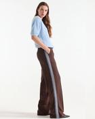 Jansen Amsterdam - Aleidas Trousers - Brown and Blue - UK 8 / S / 36