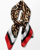 Shauna Red Leopard Scarf image