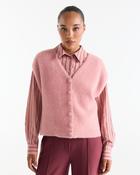 Chelsie Pink Fluffy Sweater Vest - UK 14 / XL / 42 image