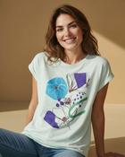 Bethany Floral T-Shirt Green - S/M image