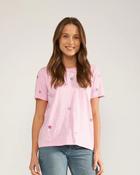 Numph - NUSHELLPA T-SHIRT - GOTS - Prism Pink - UK 8 / S / 36 image
