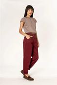 Cooper Barrel Jeans Bordeaux - UK 6 / XS / 34