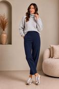 Darling Travel  Barrel Leg Trousers - Navy - XL/14-16