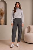 Darling Travel  Barrel Leg Trousers - Charcoal - Sm/8-10