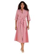Gina Red Stripe Shirt Dress - UK12/M image