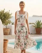 Flora Midi Dress with Bows - UK 8/S image
