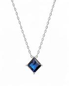 Marina Silver Necklace with Blue Gemstone image