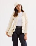 Leo &amp; Ugo Cream and gold cardi AE125 - UK12/SIZE 2