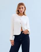 Leo &amp; Ugo Cream Jacket KE377 - UK12/SIZE 2
