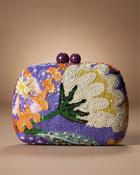 Aurora Sequin Floral Clutch in Purple image
