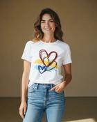 Alexa Colorful Hearts T-shirt White - l-xl / 14-16 image