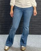 Para Mi Jade Pocket Denim Jeans  - Mid Blue - 42/UK 16 Leg 32" image
