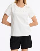 Leo &amp; Ugo White Embossed Tee TEK092 - UK14/SIZE 3