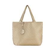 Ilse Jacobsen Braided Tote Bag in Gold image