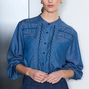 Pieszak PD Celika Embroidered Denim Shirt - UK 12/38 image