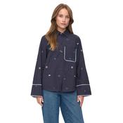 Numph - NUCHIRO BOXY SHIRT - Dark Sapphire - UK 16/42/XXL image