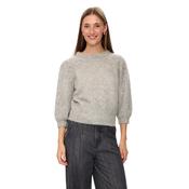 Numph - NUSURI BRUSHED SS PULLOVER - Chateau Gray - UK 14/40/XL