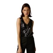 More &amp; More - Sequin Top 0790 Black - UK 10/36/M image