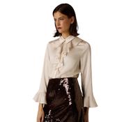 More &amp; More - Ruffle Detail Blouse 0031 Powder Creme - UK 10/36/M image