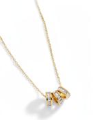 Lucy Triple Ring Pendant Necklace - Gold image