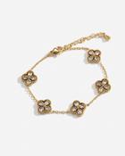 Shona Clover Charm Bracelet - Gold image