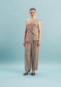 Kameya Kiku Belted Waistcoat - Beige - UK 10/38 image