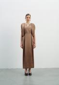 Kameya Kamirah Front-Folded Dress - Brown - UK 8/36 image