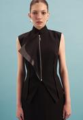 Kameya Kory Layered Waistcoat - Black - UK 8/36 image