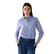 More &amp; More Striped Blue Blouse 3373 - Striped / Uk 12/38