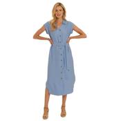 Pomodoro Blue Shirt Dress - 22611 - UK 8/36 image